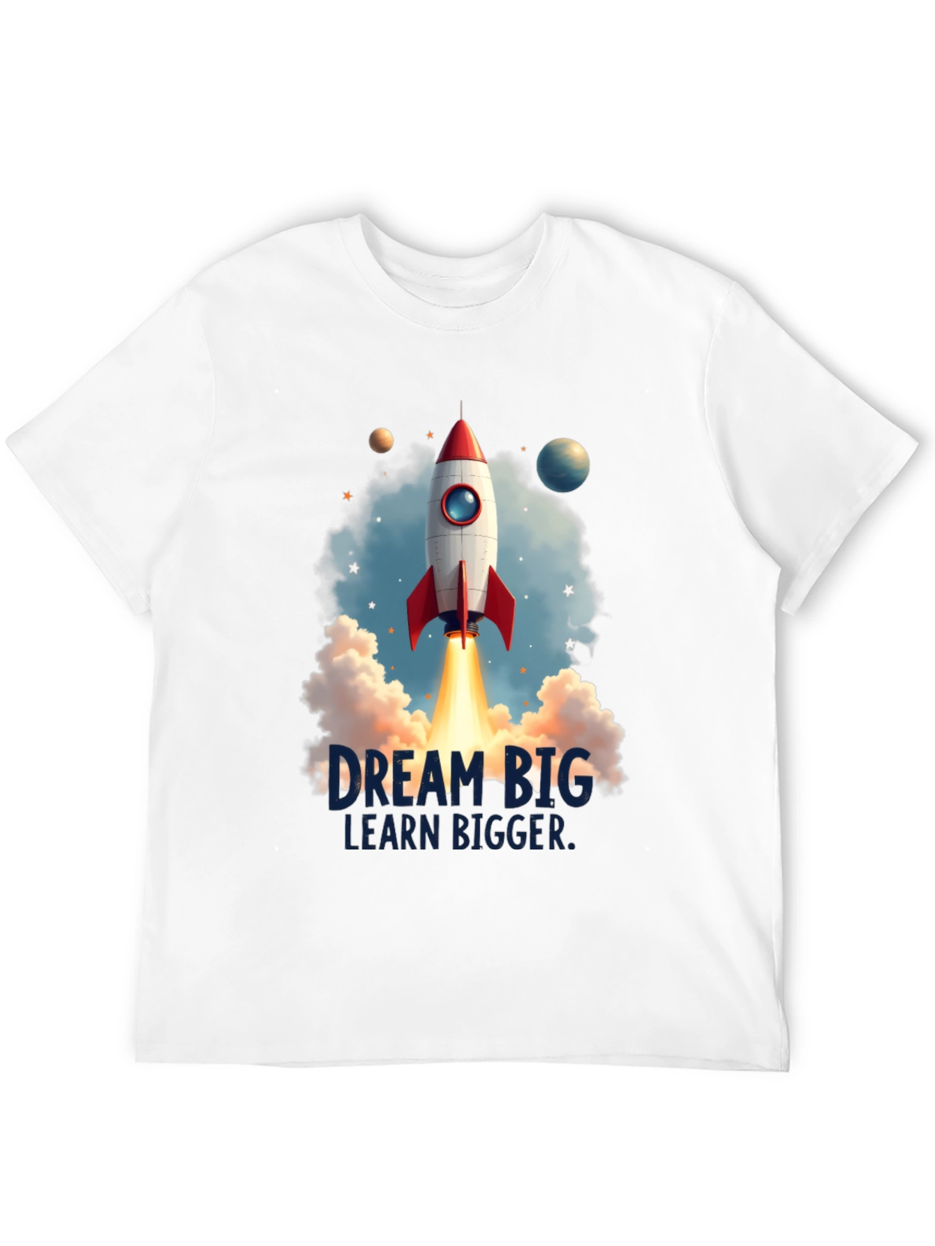 Dream Big Rocket Launch Graphic Tee