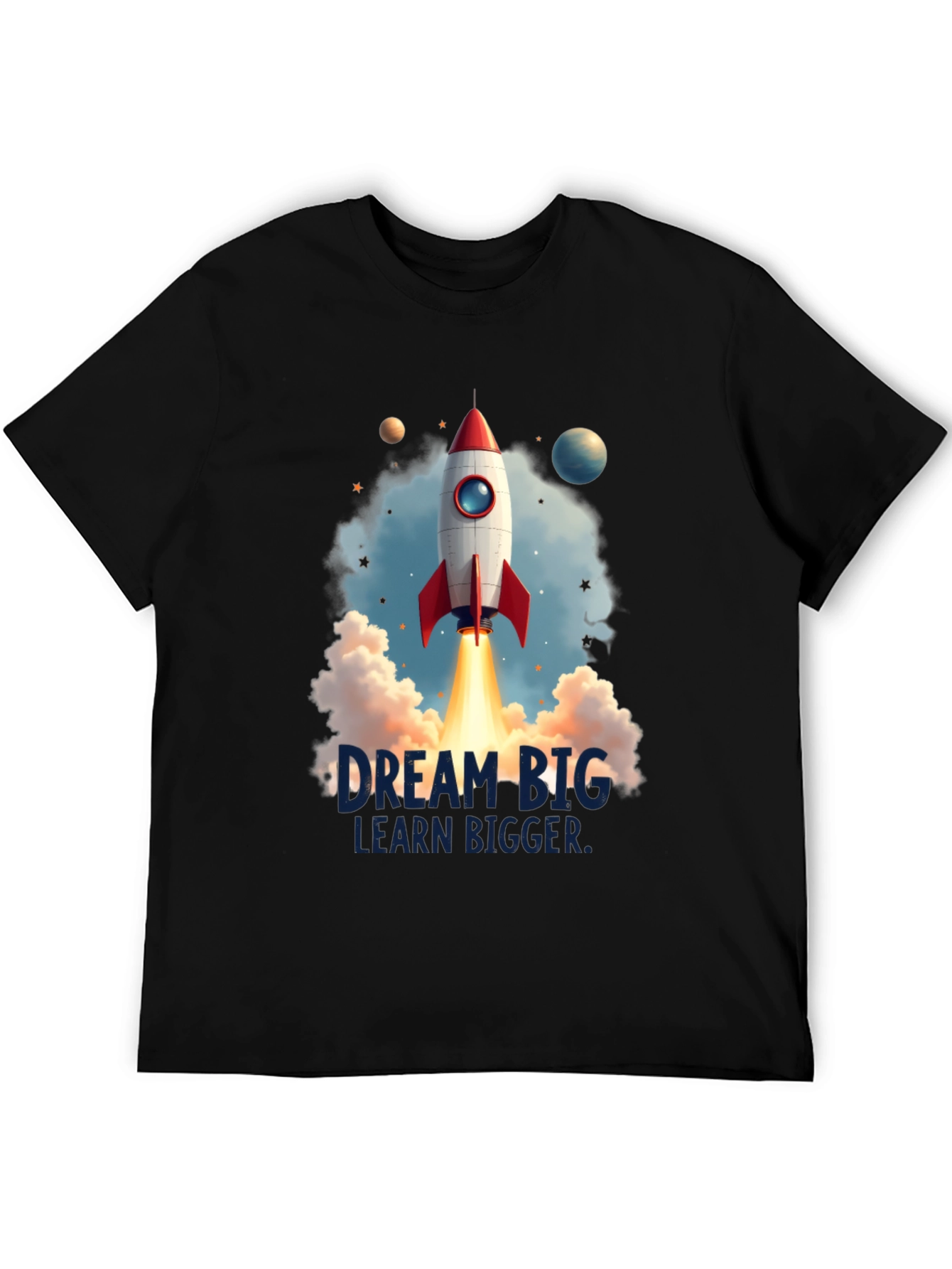 Dream Big Rocket Launch Graphic Tee