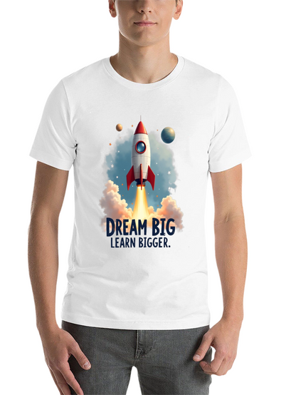 Dream Big Rocket Launch Graphic Tee
