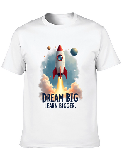 Dream Big Rocket Launch Graphic Tee