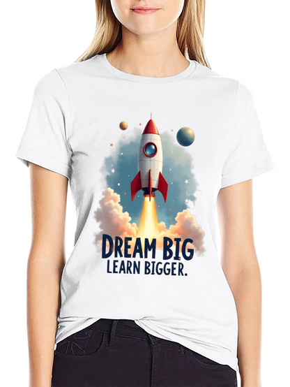 Dream Big Rocket Launch Graphic Tee
