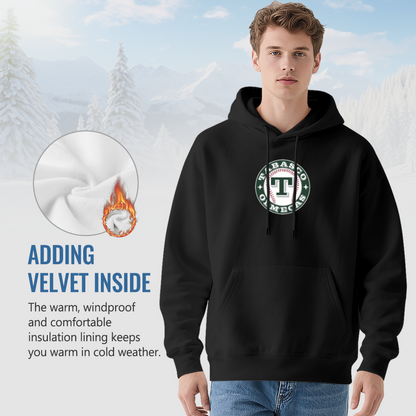 Tabasco Olmec Baseball Logo Men Hoodie, Relaxed Street Fit