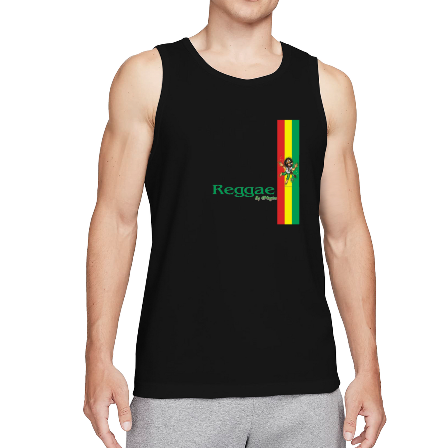 Reggae Rasta Flag Bob Marley Music Tank Top