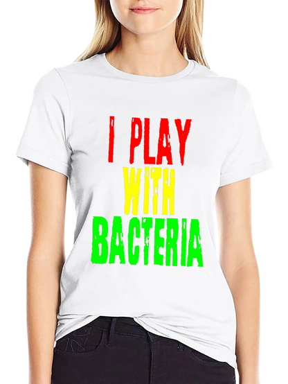 I Play With Bacteria Graphic Tee - Black T-Shirt