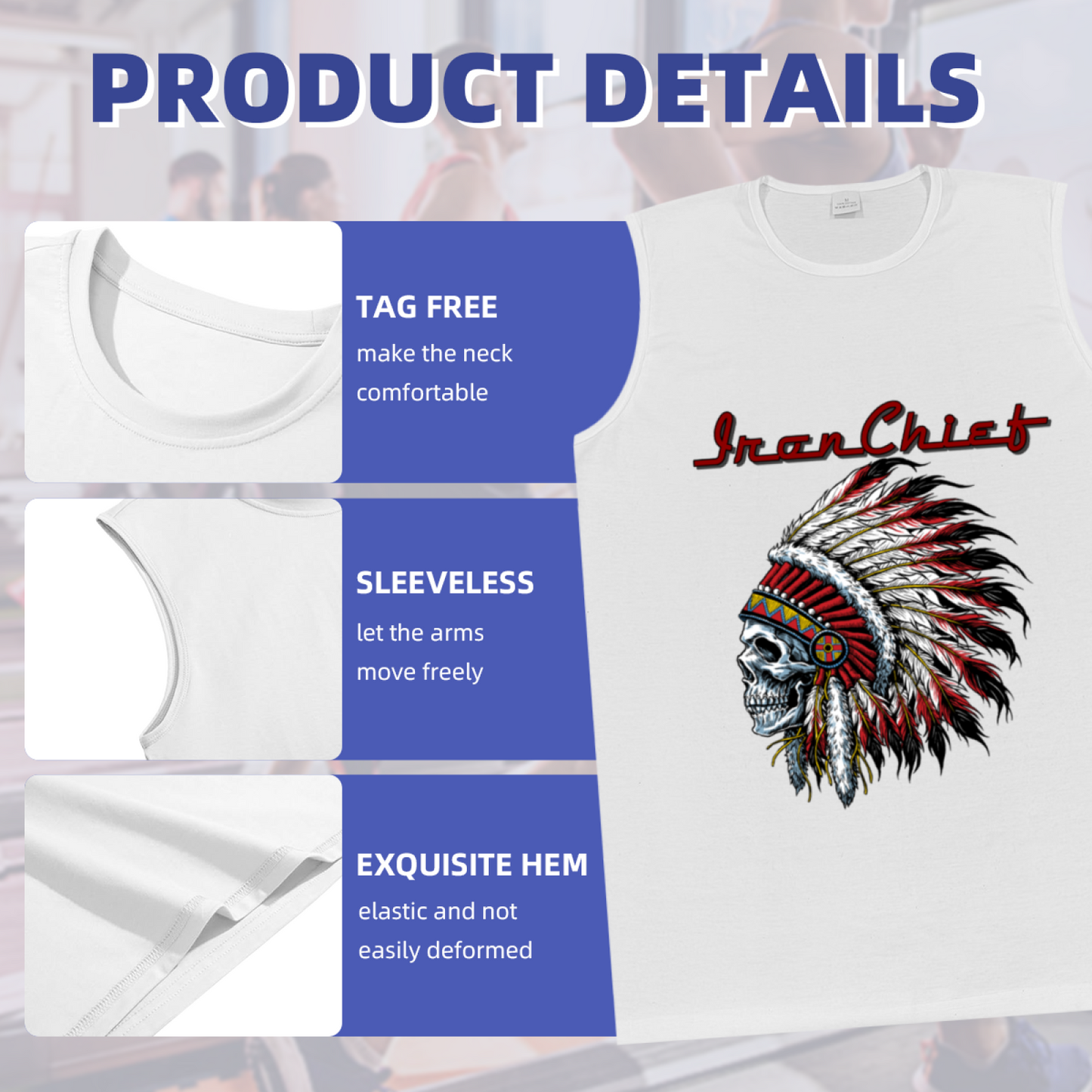 Iron Chief Native Skull Retro Tank Top