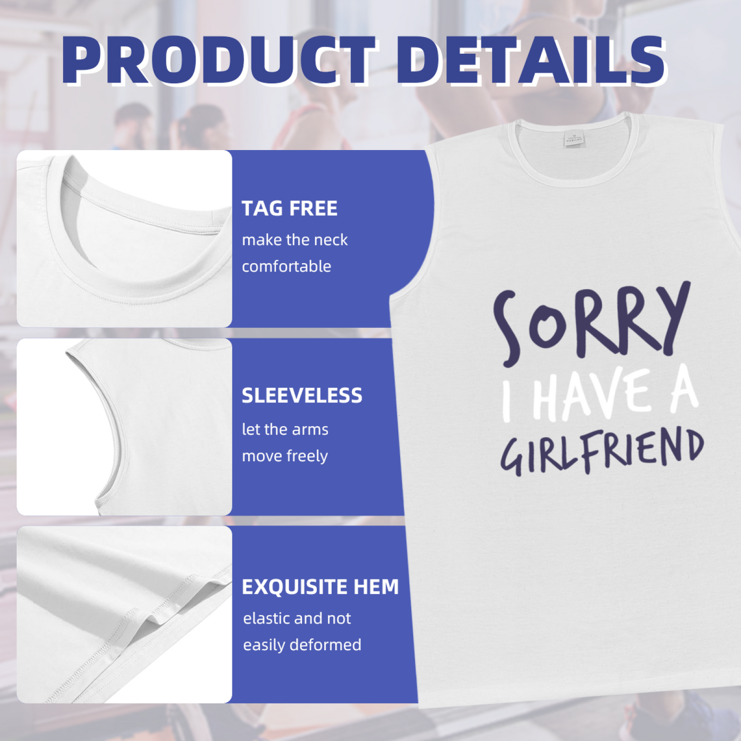 Sorry I Have A Girlfriend Funny Taken Statement Men¡¯s Muscle Tank