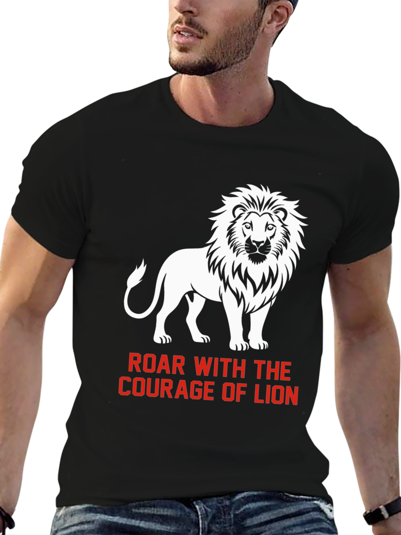 Courage of Lion Graphic T-Shirt