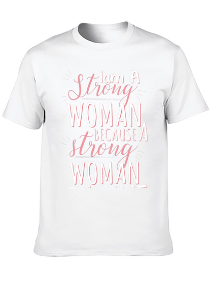 Strong Woman Graphic Tee - Empowering Design