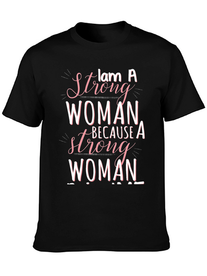 Strong Woman Graphic Tee - Empowering Design