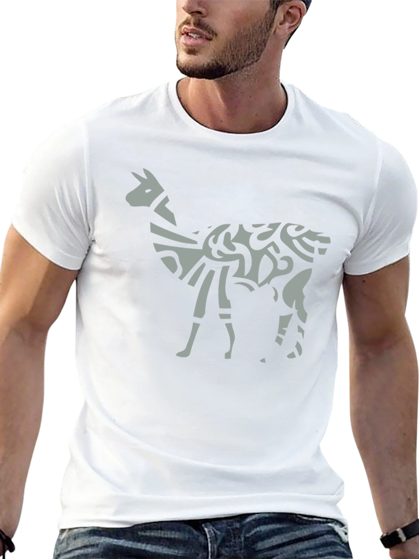 Tribal Llama Graphic Tee - Unique Mens T-Shirt