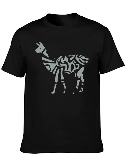 Tribal Llama Graphic Tee - Unique Mens T-Shirt