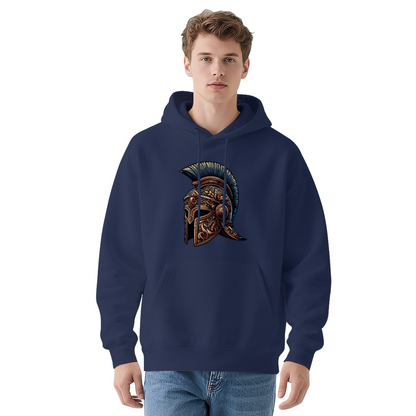 Vintage Roman Spartan Helmet Retro Graphic Hoodie, Men¡¯s Stylish Comfort Sweatshirt