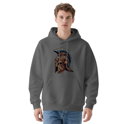 Vintage Roman Spartan Helmet Retro Graphic Hoodie, Men¡¯s Stylish Comfort Sweatshirt