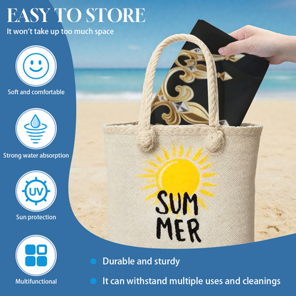 Luxury KING Crown Matching Beach Towel, Ultra Comfortable, Quick Drying and Highly Absorbent for Beach Use