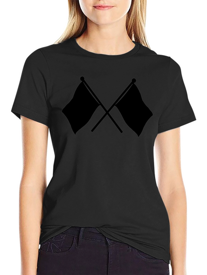 Crossed Flags Black T-Shirt