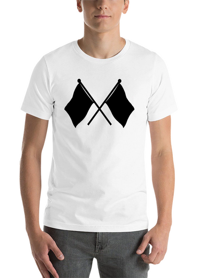 Crossed Flags Black T-Shirt