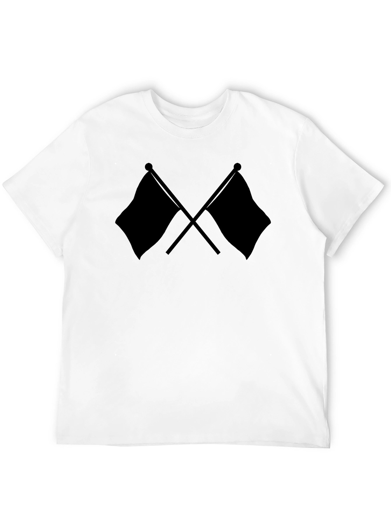 Crossed Flags Black T-Shirt