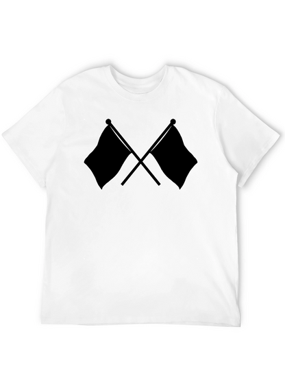 Crossed Flags Black T-Shirt