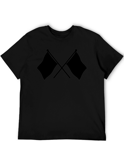Crossed Flags Black T-Shirt