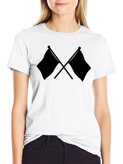 Crossed Flags Black T-Shirt