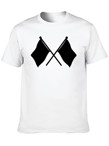 Crossed Flags Black T-Shirt