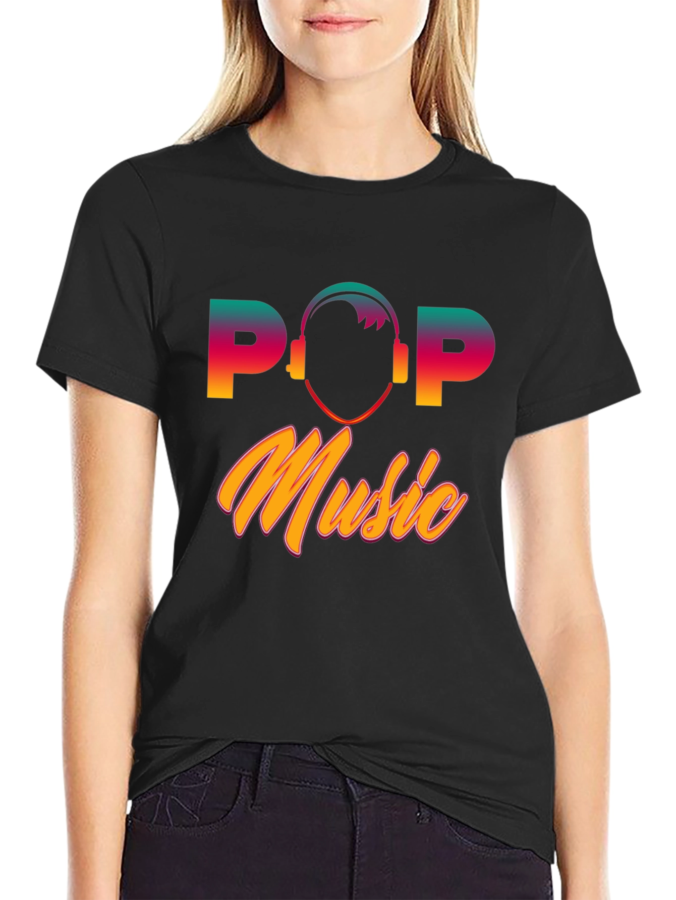 Pop Music Graphic T-Shirt - Retro Style Tee