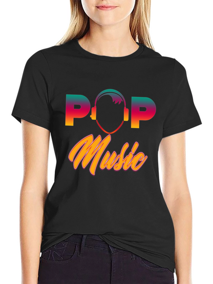 Pop Music Graphic T-Shirt - Retro Style Tee