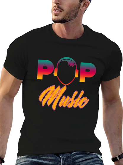 Pop Music Graphic T-Shirt - Retro Style Tee
