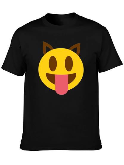 Emoji Dog Tongue T-Shirt