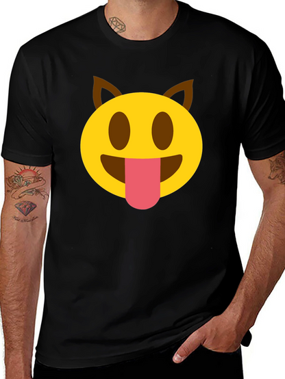 Emoji Dog Tongue T-Shirt