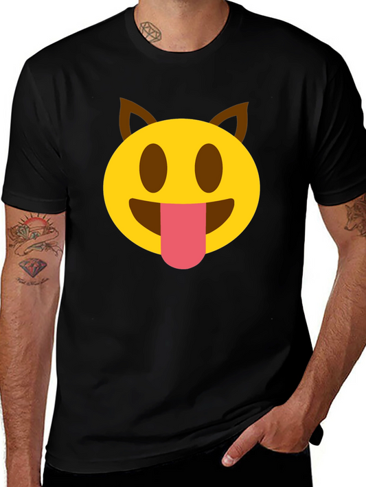 Emoji Dog Tongue T-Shirt