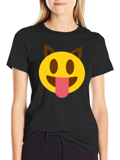 Emoji Dog Tongue T-Shirt