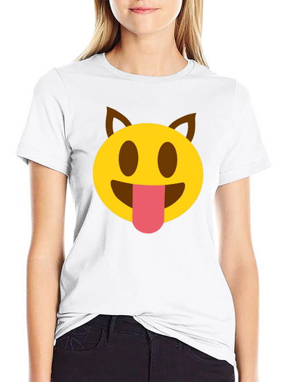 Emoji Dog Tongue T-Shirt