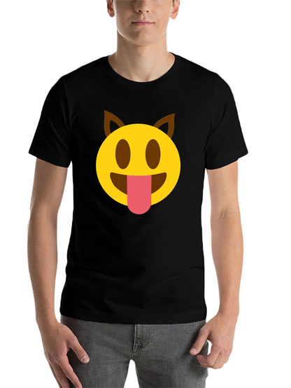 Emoji Dog Tongue T-Shirt