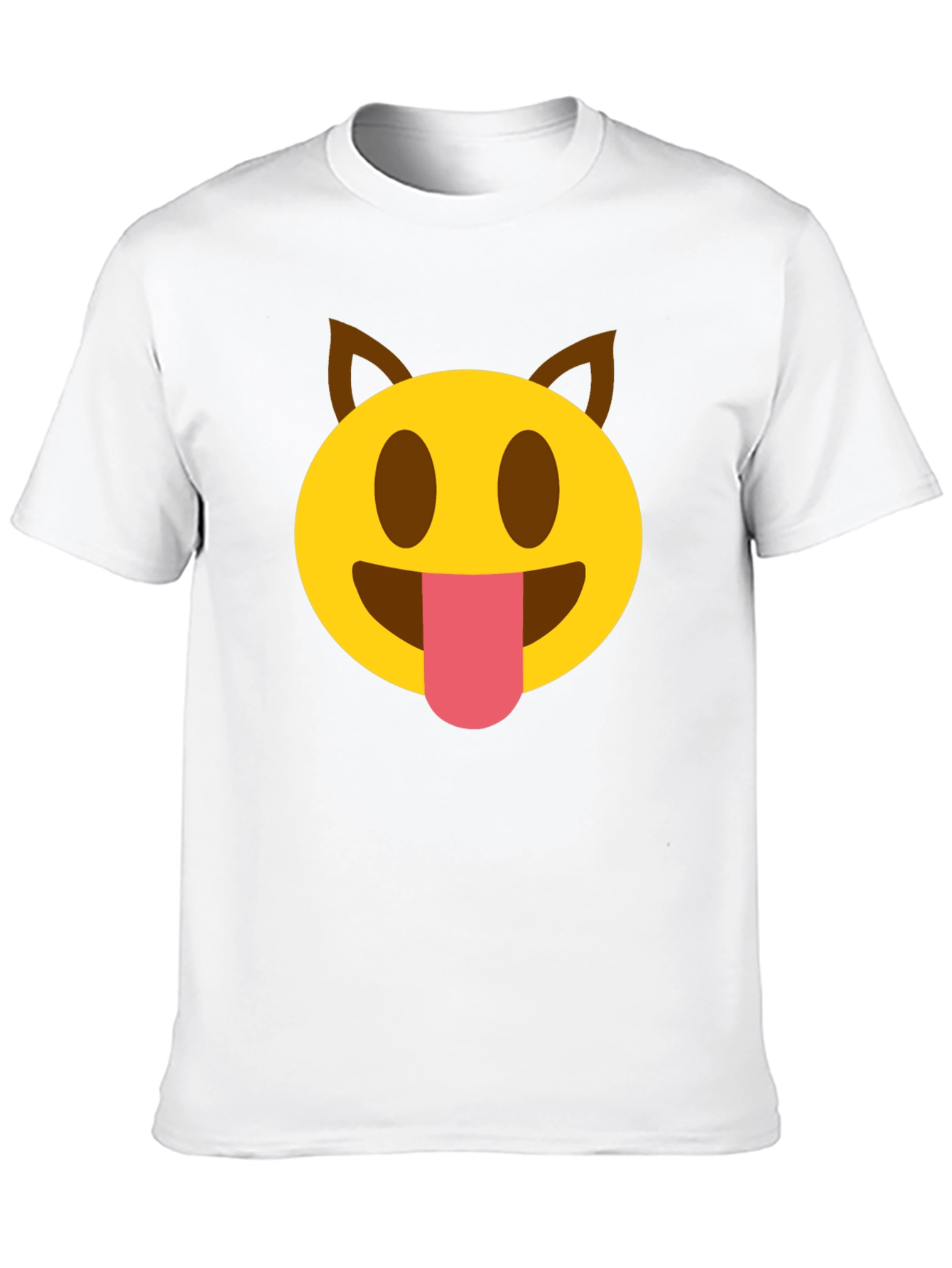 Emoji Dog Tongue T-Shirt