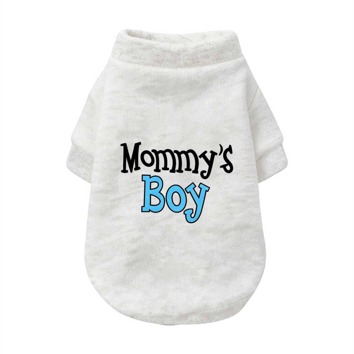 Mommy's Boy Cozy Pet Pullover Sweater, Cute Boy Puppy Outfit