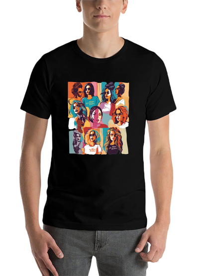 Retro Women Collage Graphic T-Shirt