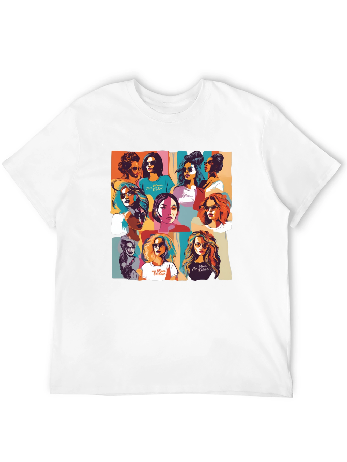 Retro Women Collage Graphic T-Shirt