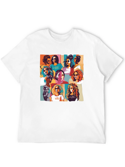 Retro Women Collage Graphic T-Shirt