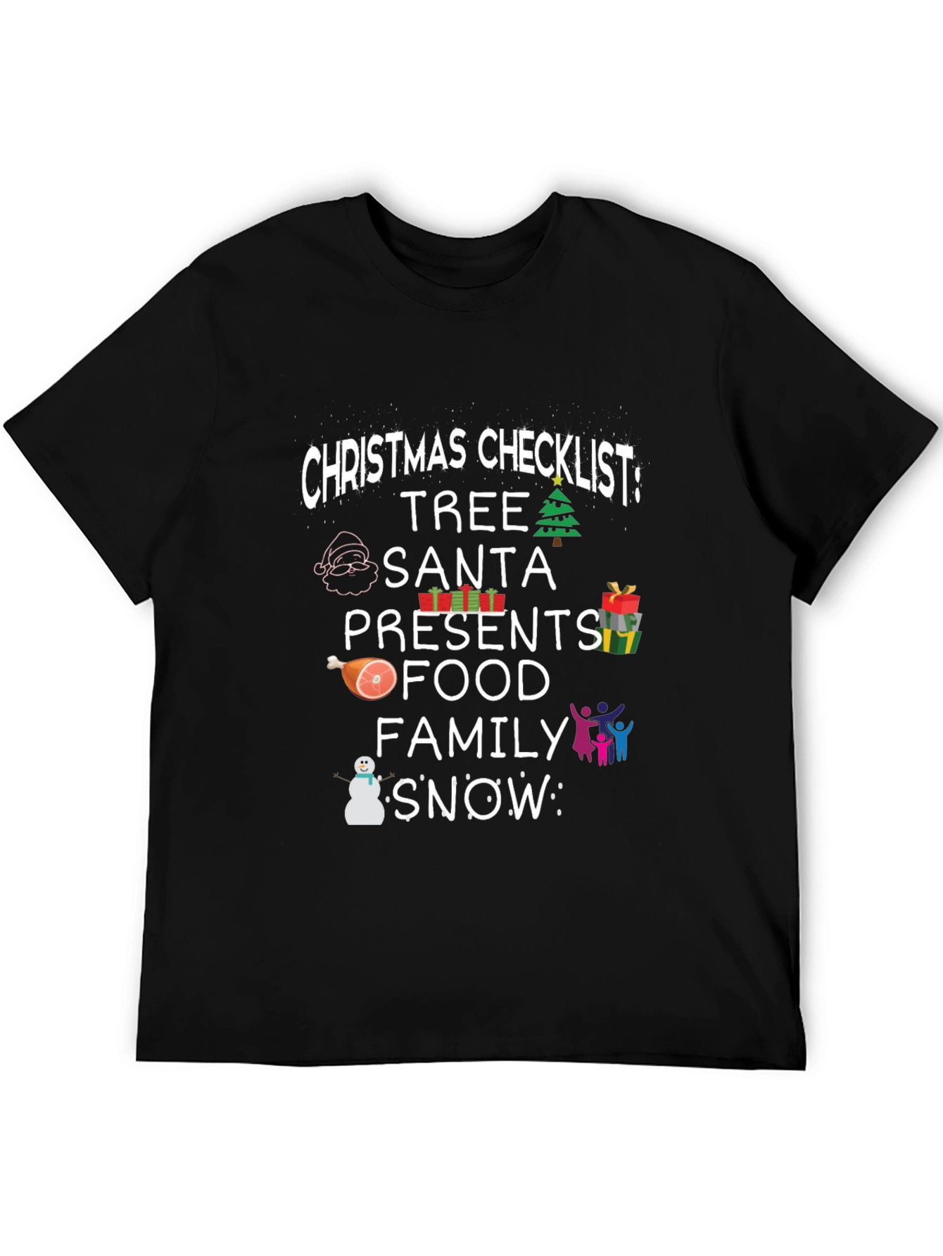 Christmas Checklist Graphic Tee