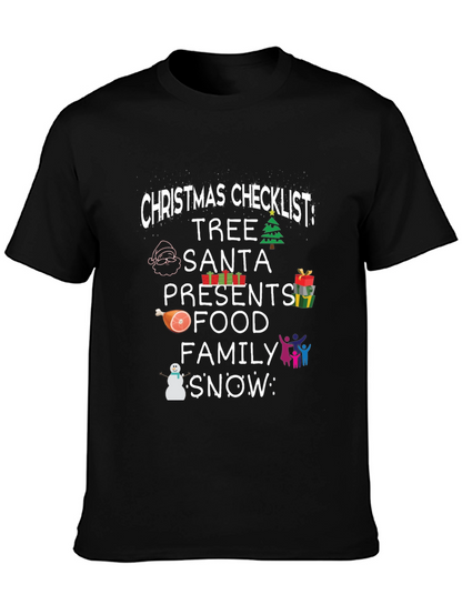 Christmas Checklist Graphic Tee