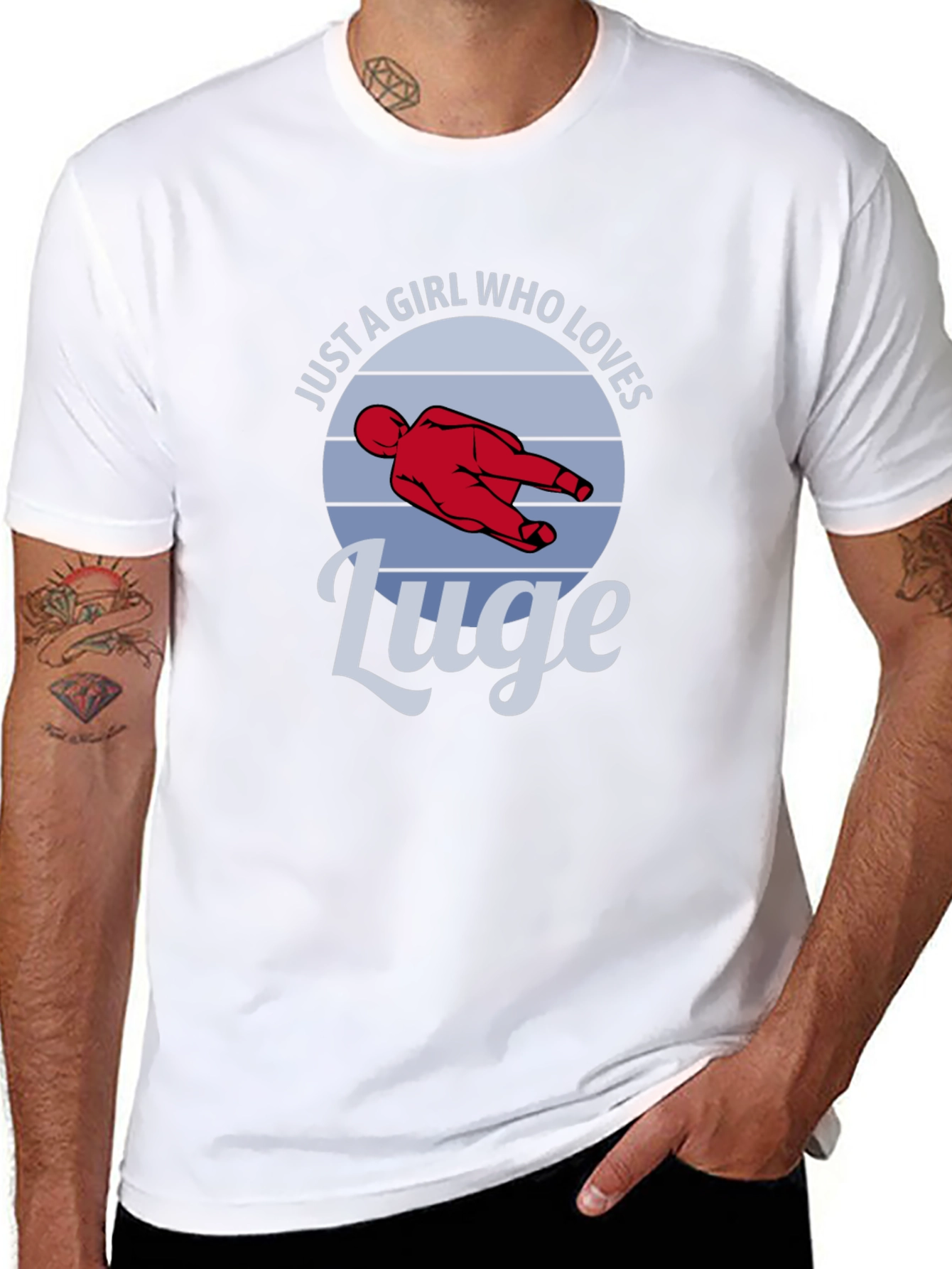 Just a Girl Who Loves Luge T-Shirt