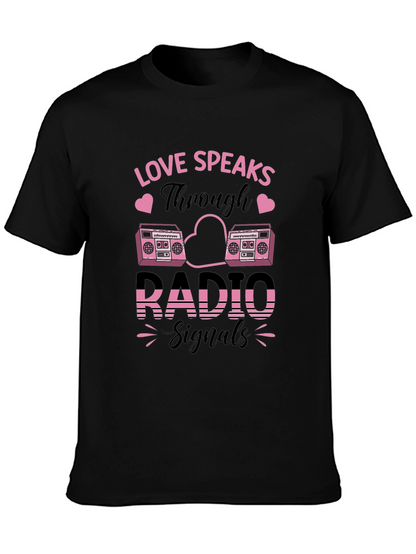 Love Speaks Through Radio Signals Graphic Tee