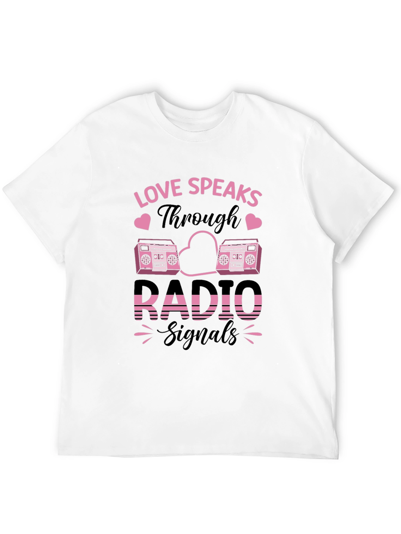 Love Speaks Through Radio Signals Graphic Tee