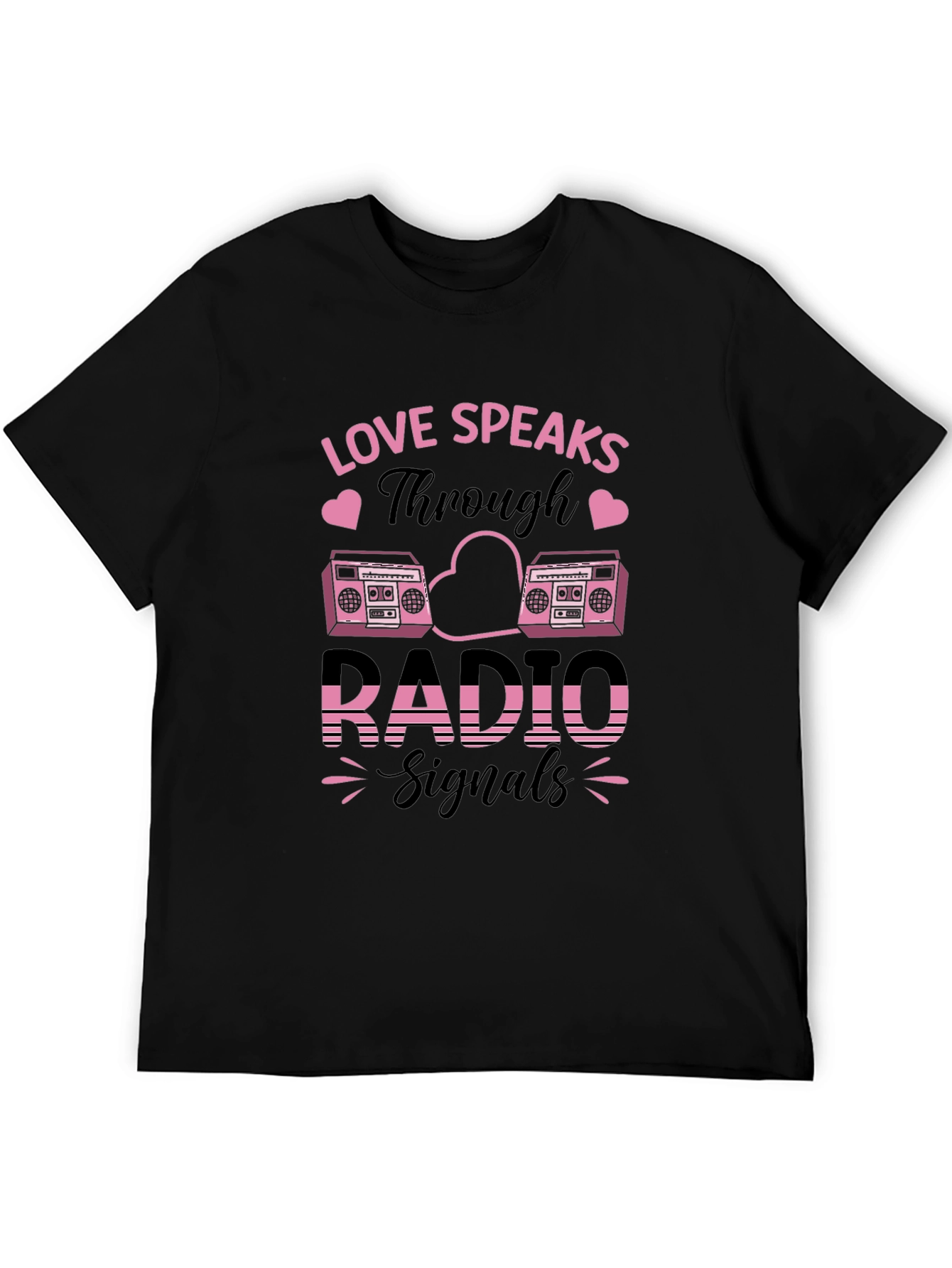 Love Speaks Through Radio Signals Graphic Tee