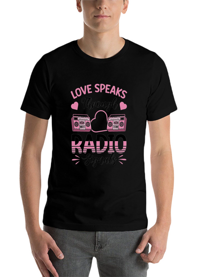 Love Speaks Through Radio Signals Graphic Tee