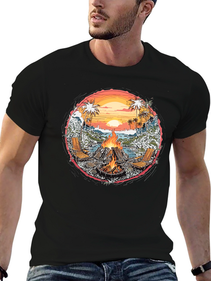 Beach Bonfire Graphic Tee