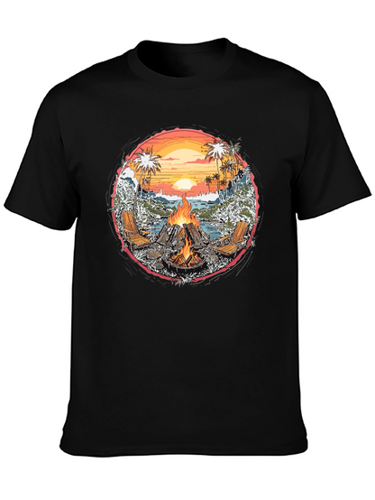 Beach Bonfire Graphic Tee