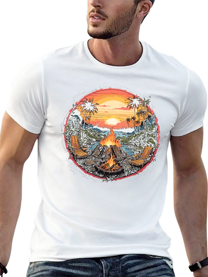 Beach Bonfire Graphic Tee