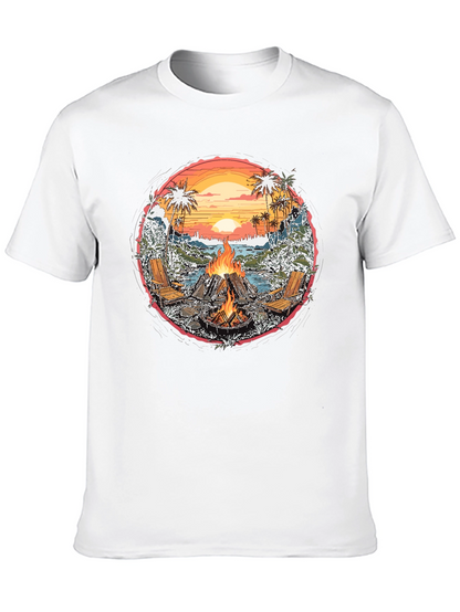 Beach Bonfire Graphic Tee